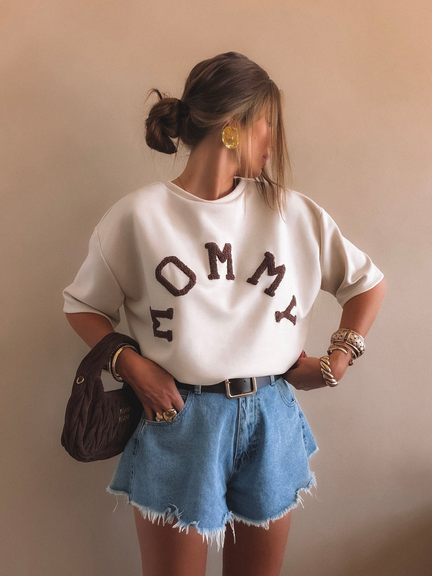 T-Shirt MOMMY Beige