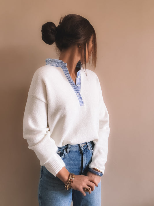 Pull Louise Blanc
