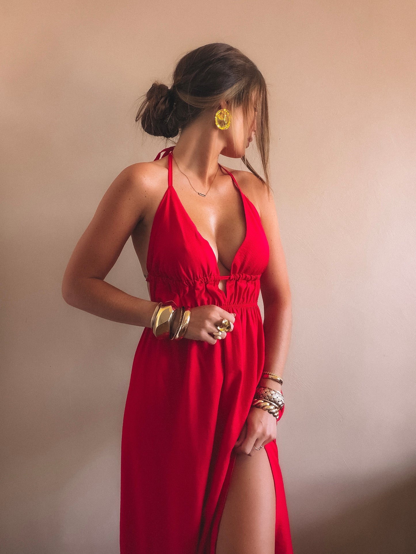 Robe Longue Scarlett Rouge