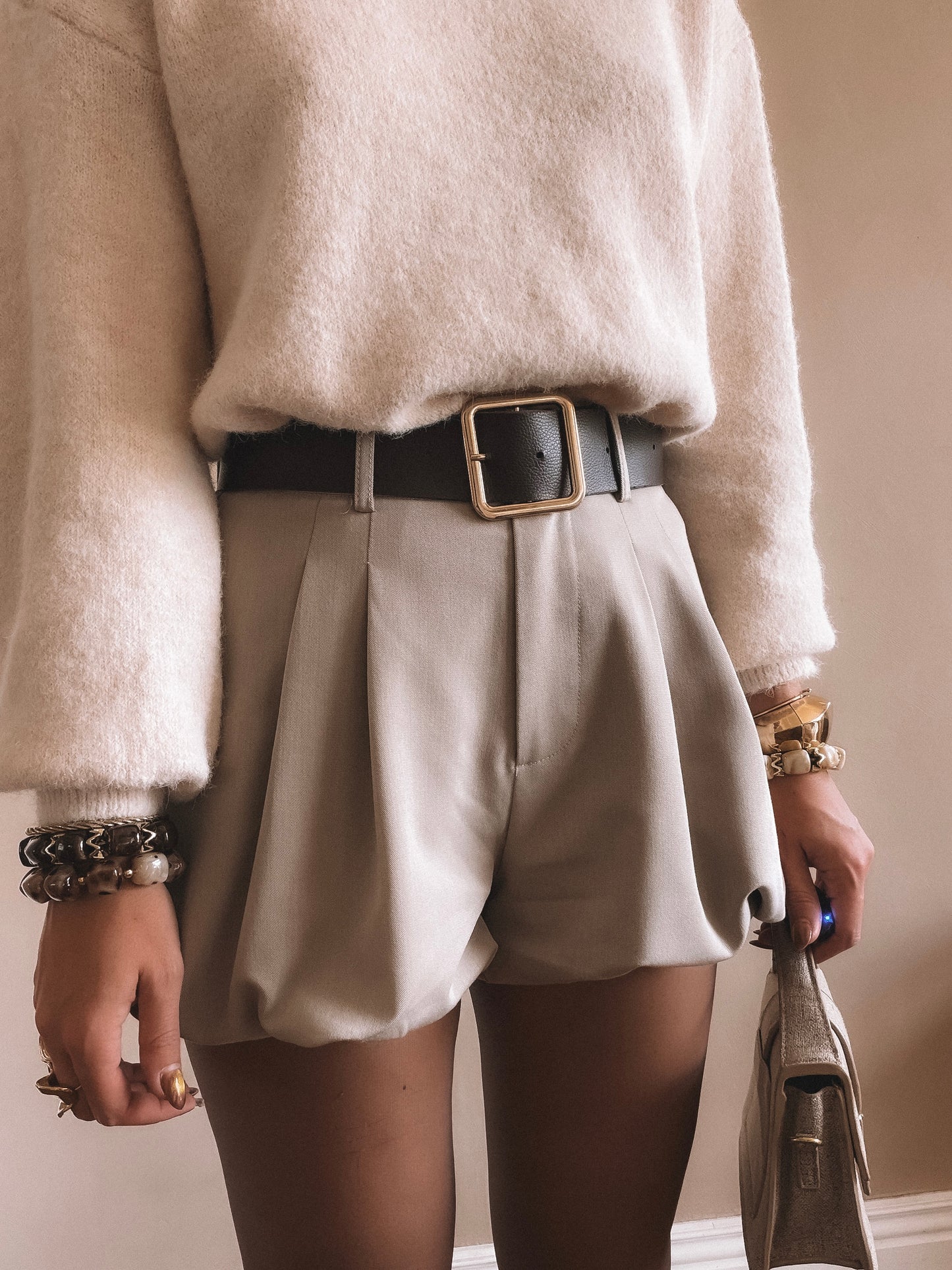 Short Zélie Beige