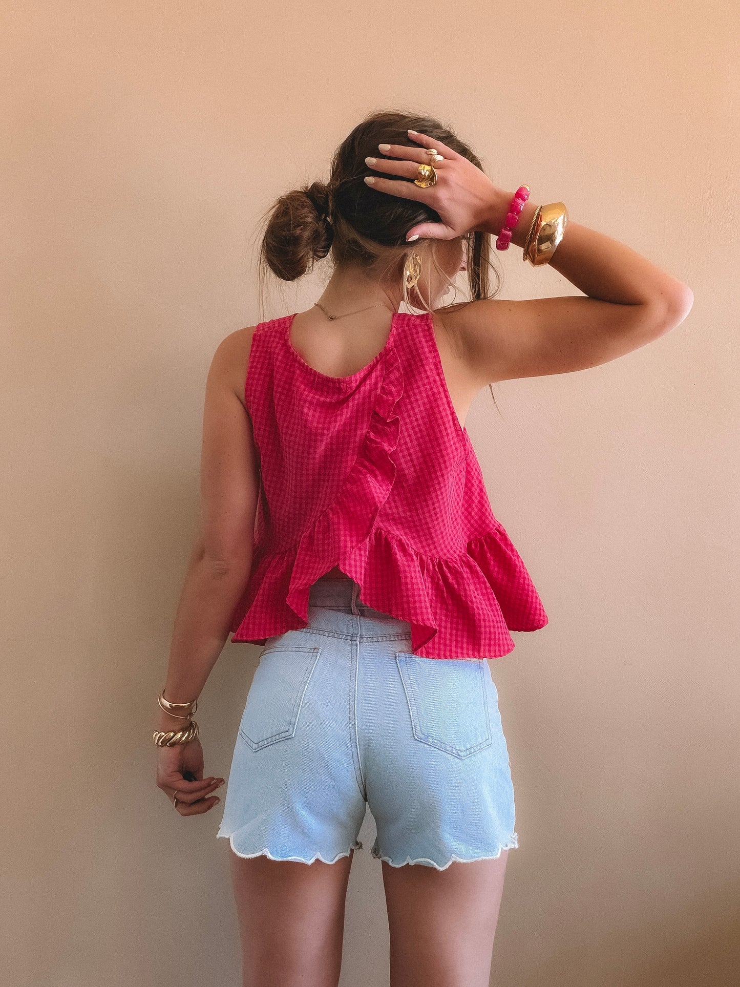Top Giulia Rose Dos ouvert