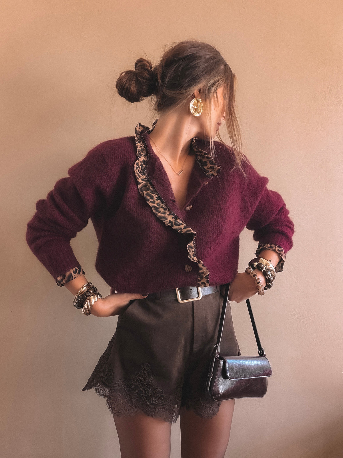 Gilet Mila Bordeaux