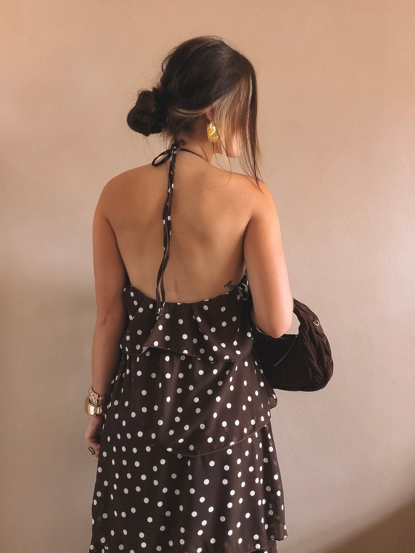 Robe Longue à pois Romy