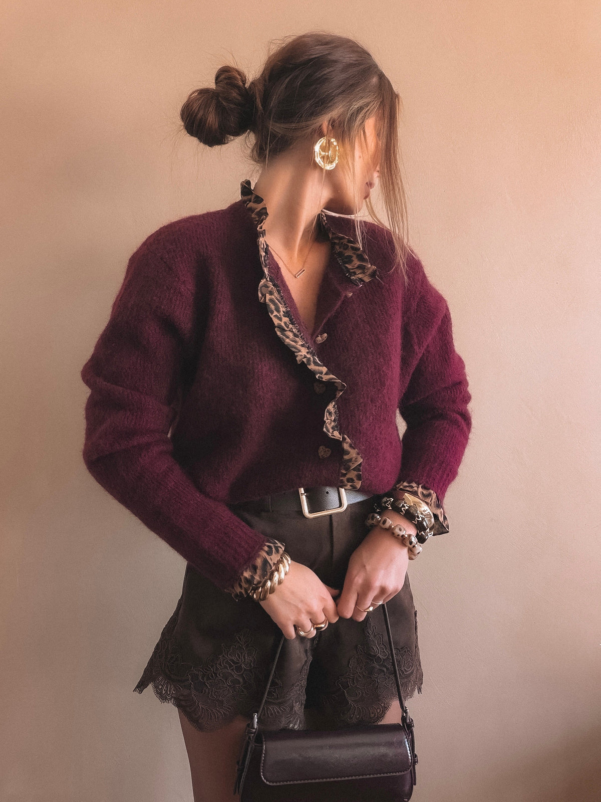 Gilet Mila Bordeaux