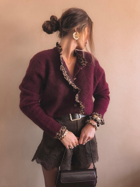 Gilet Mila Bordeaux