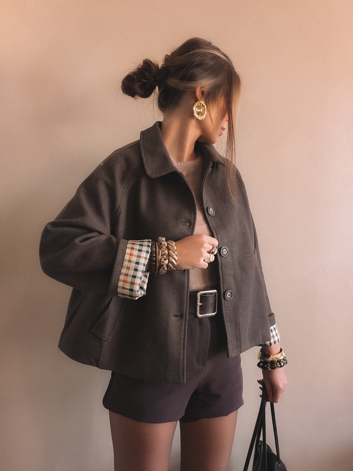 Manteau Aria Marron
