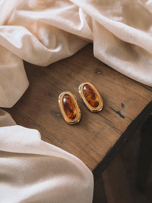 Boucles Alma Ambre
