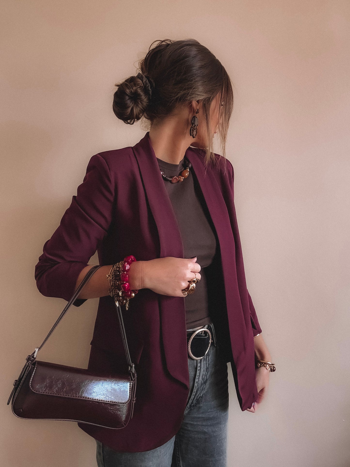 Blazer Giulia Bordeaux