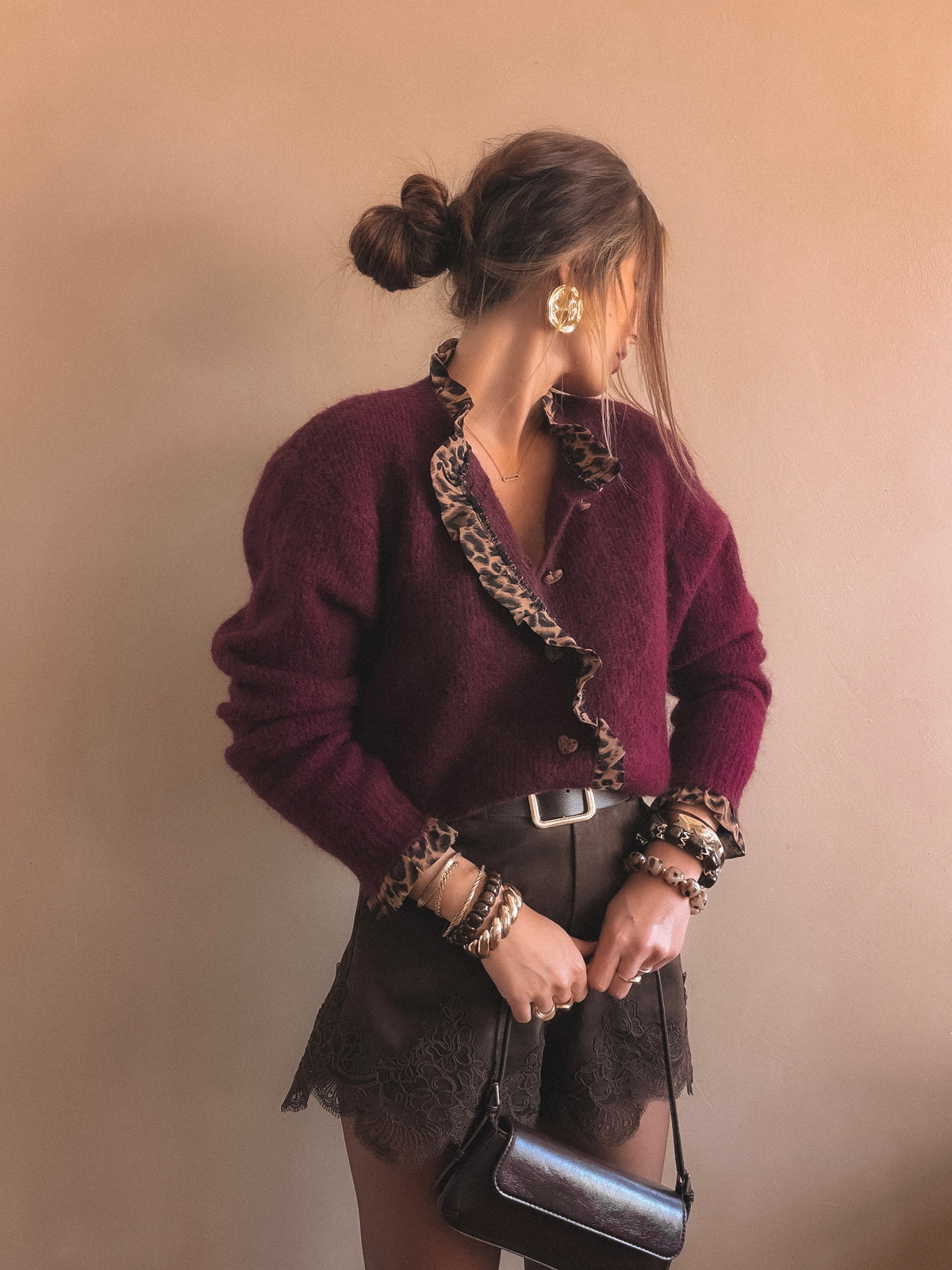 Gilet Mila Bordeaux