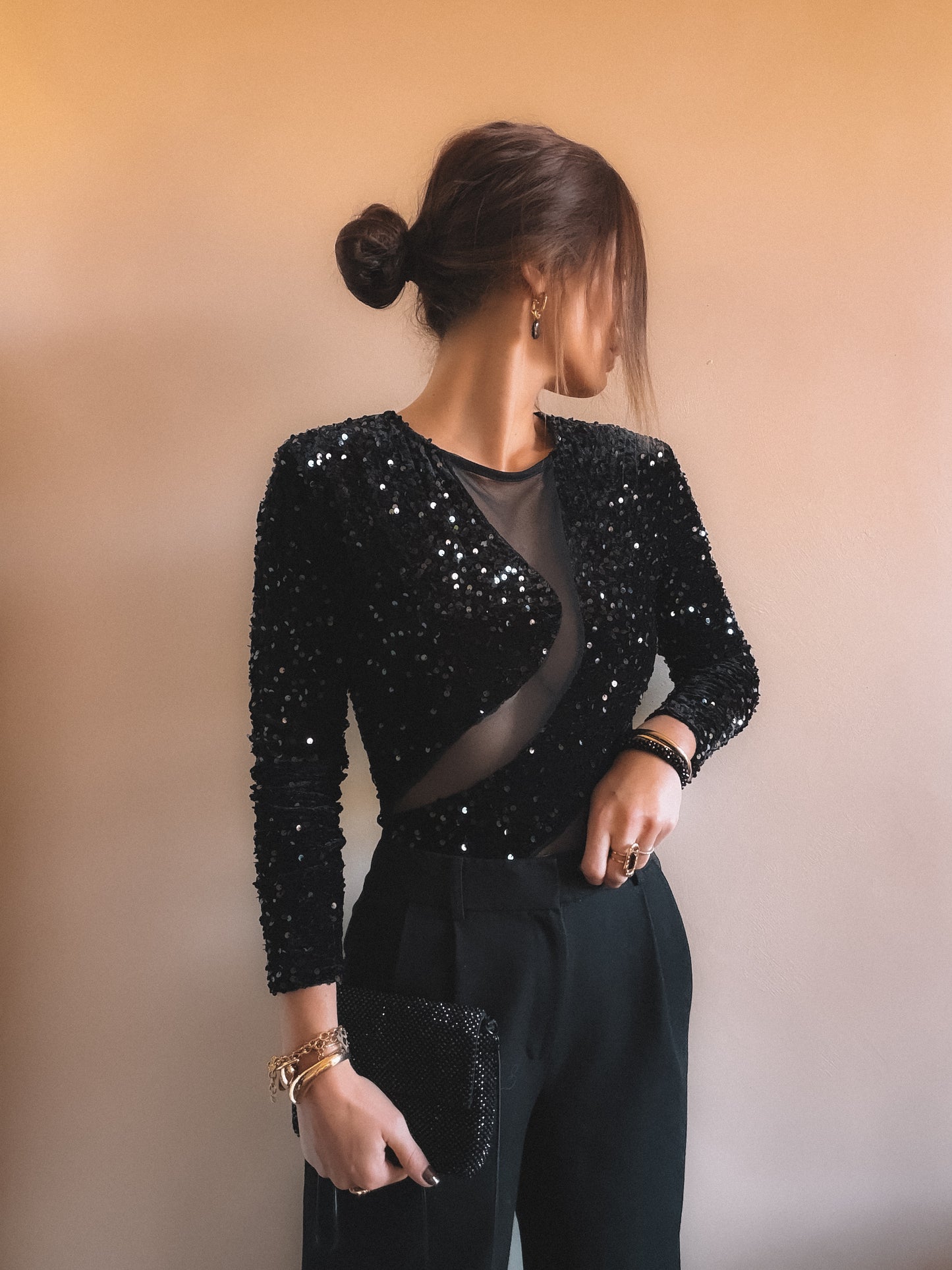 Body Lana Noir sequins