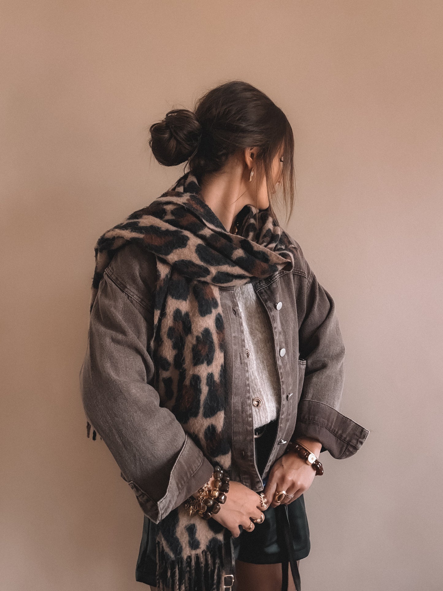 Veste en Jean Alix marron