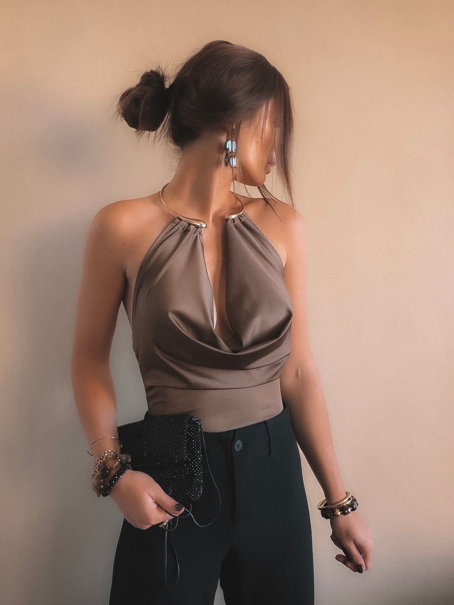 Top Dos Nu Elora Marron