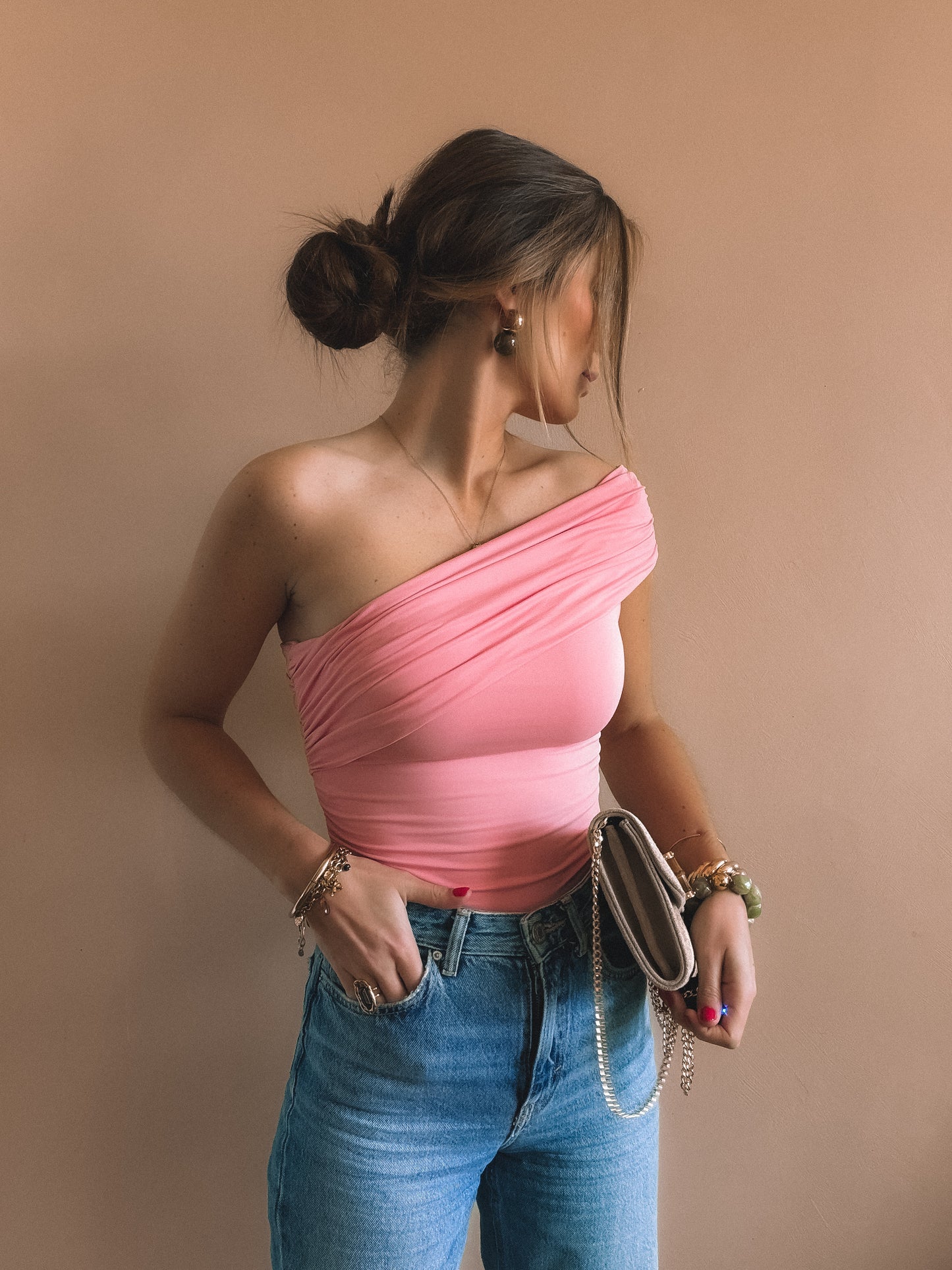 Top Asymétrique Alba Rose