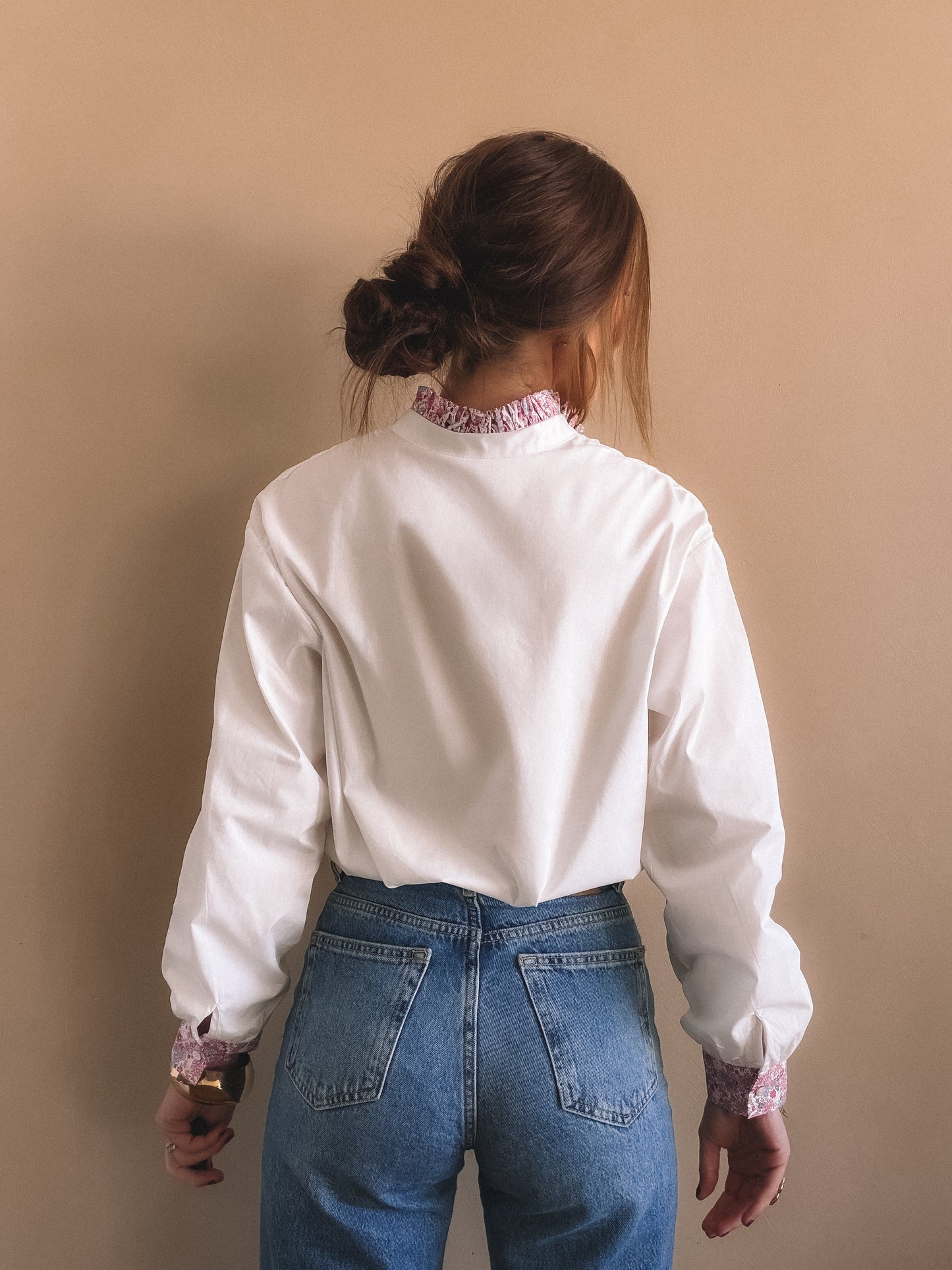 Chemise Iris Blanche Liberty Rose