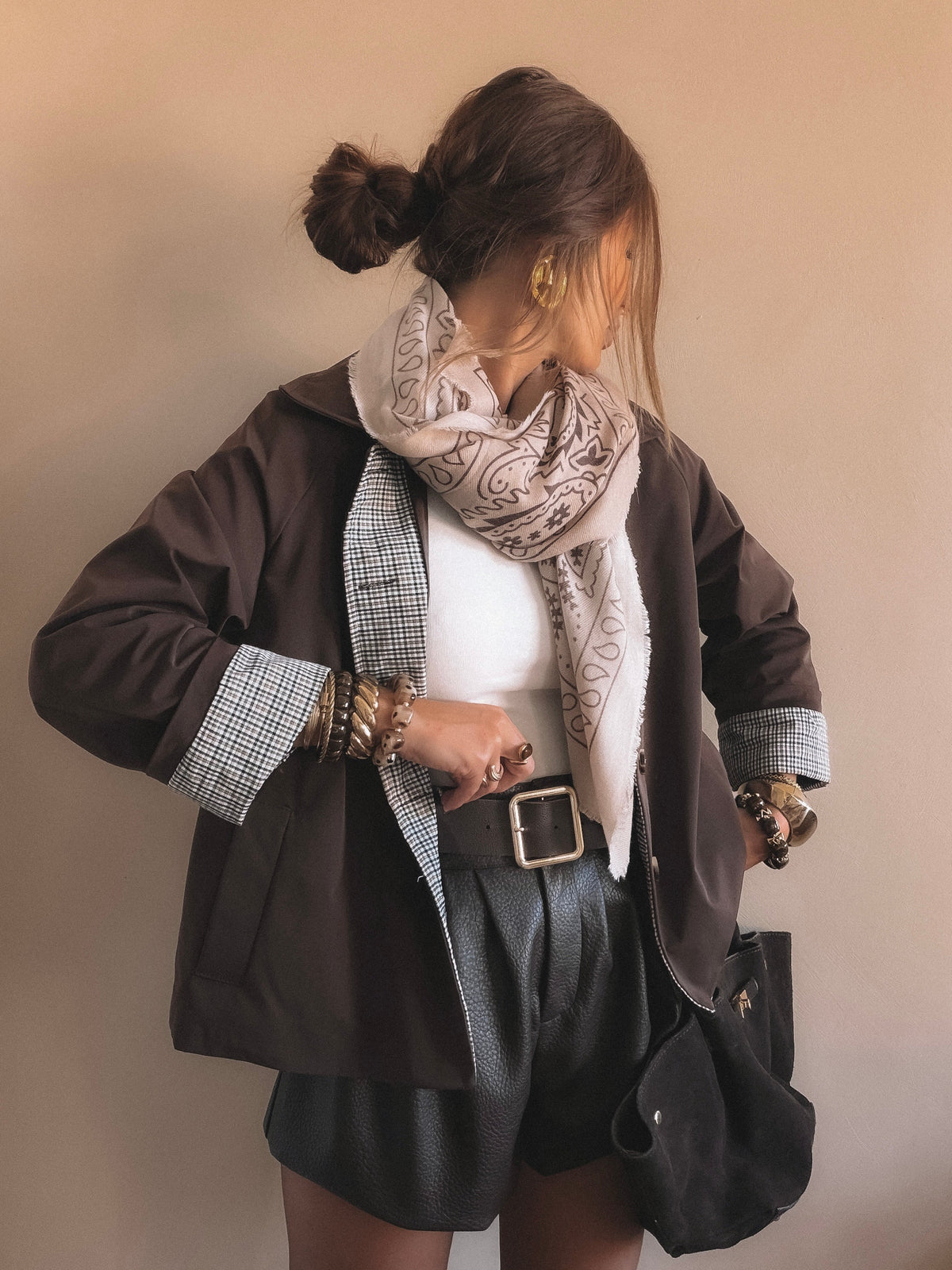 Trench Léonie Marron