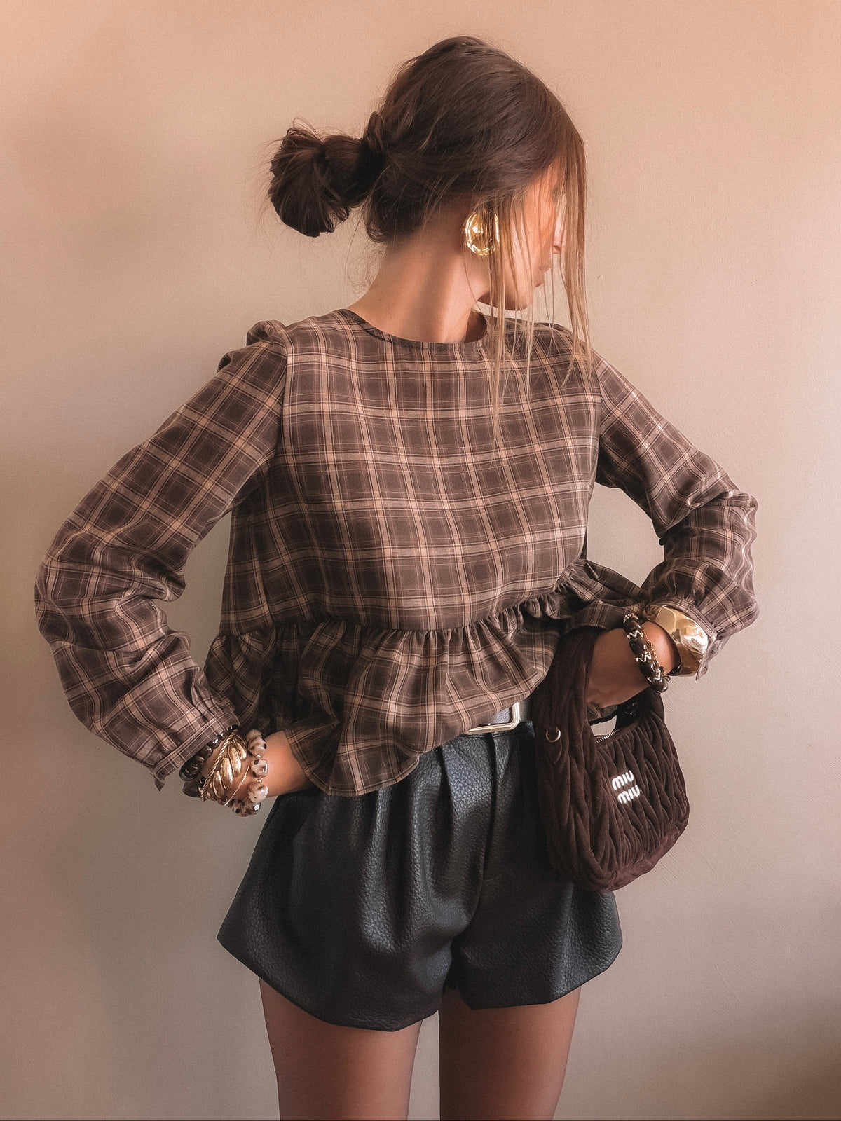Blouse Isaure à Carreaux