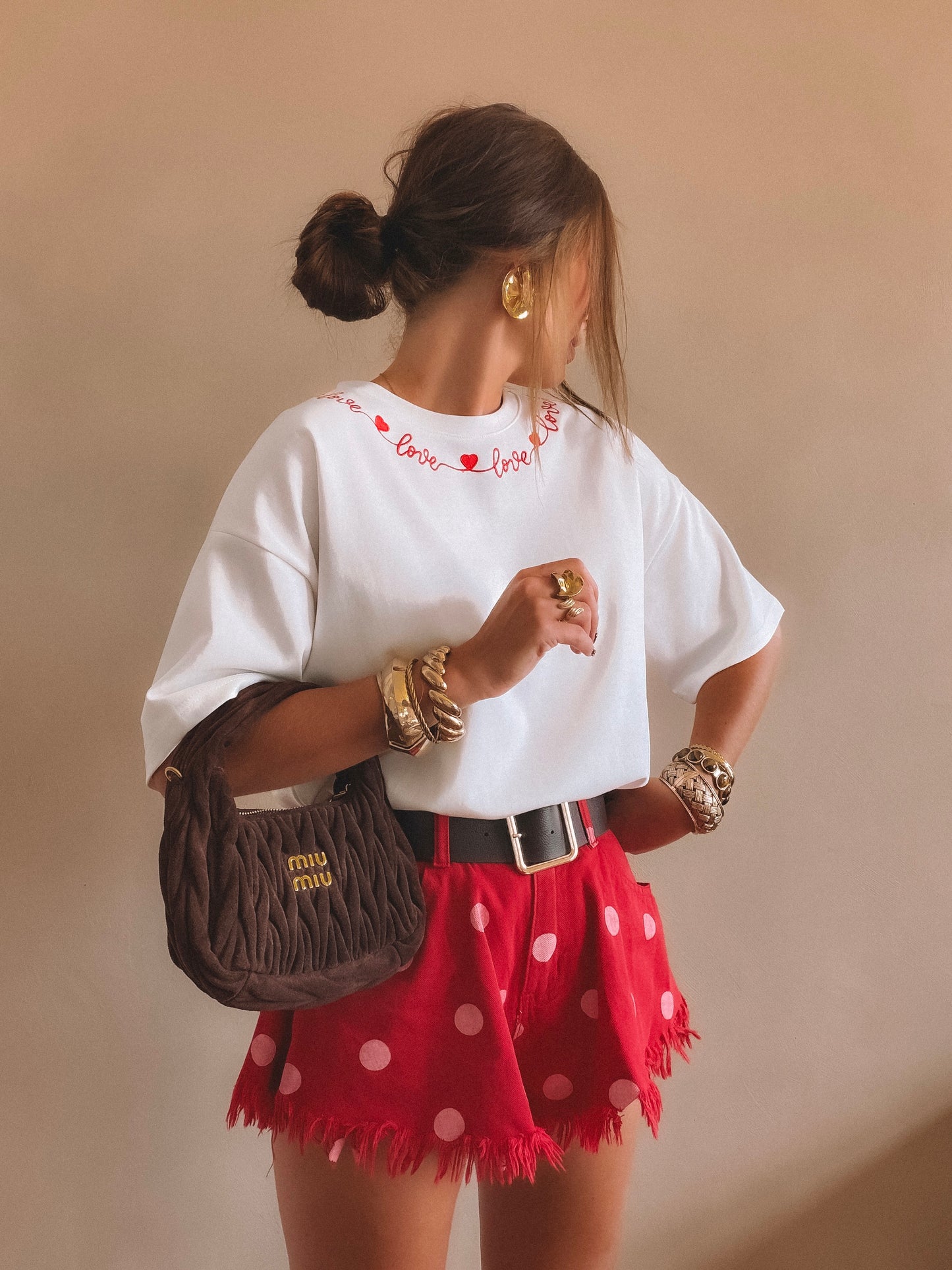T-Shirt Love Blanc