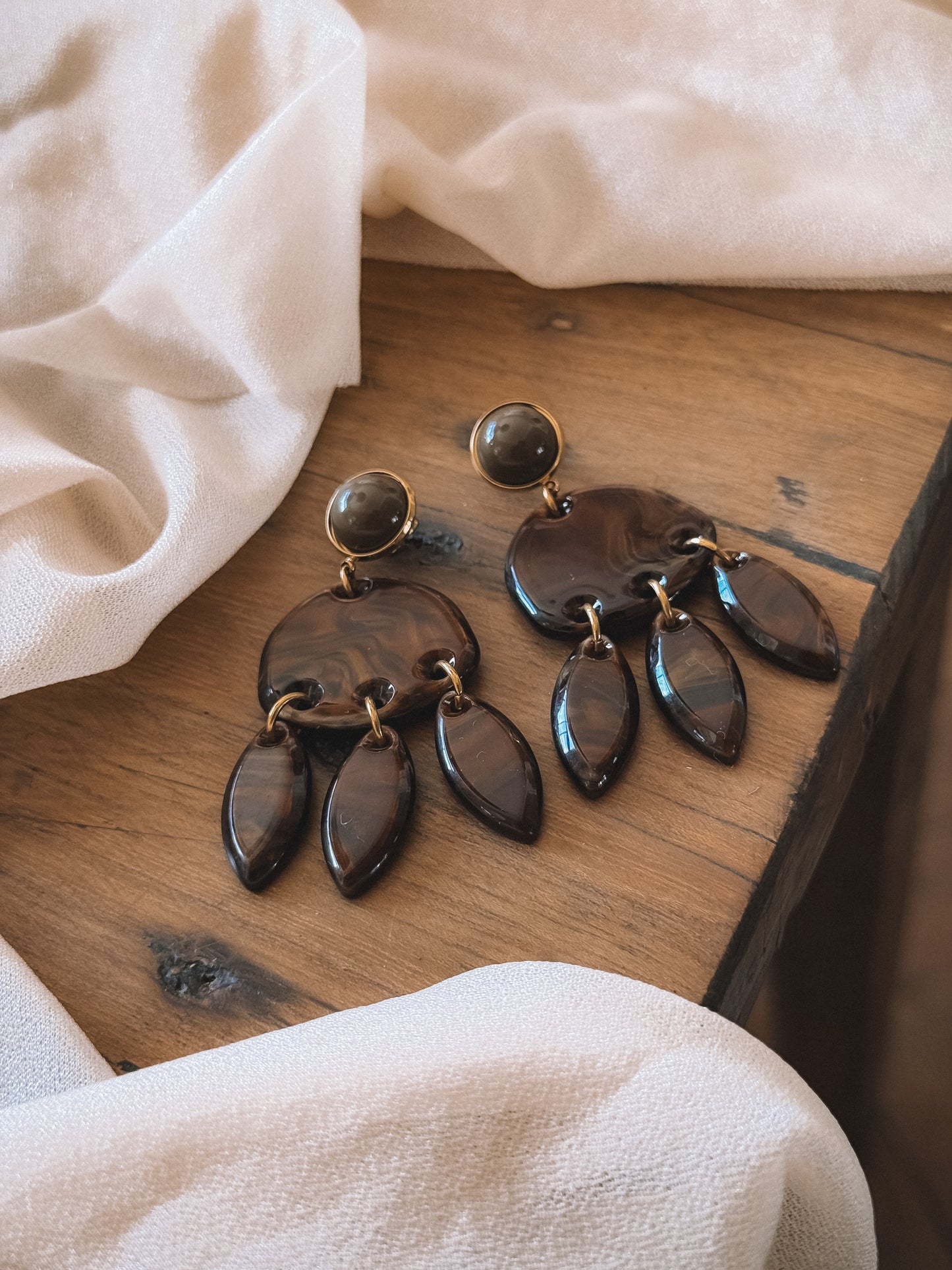 Boucles Éléna Marron