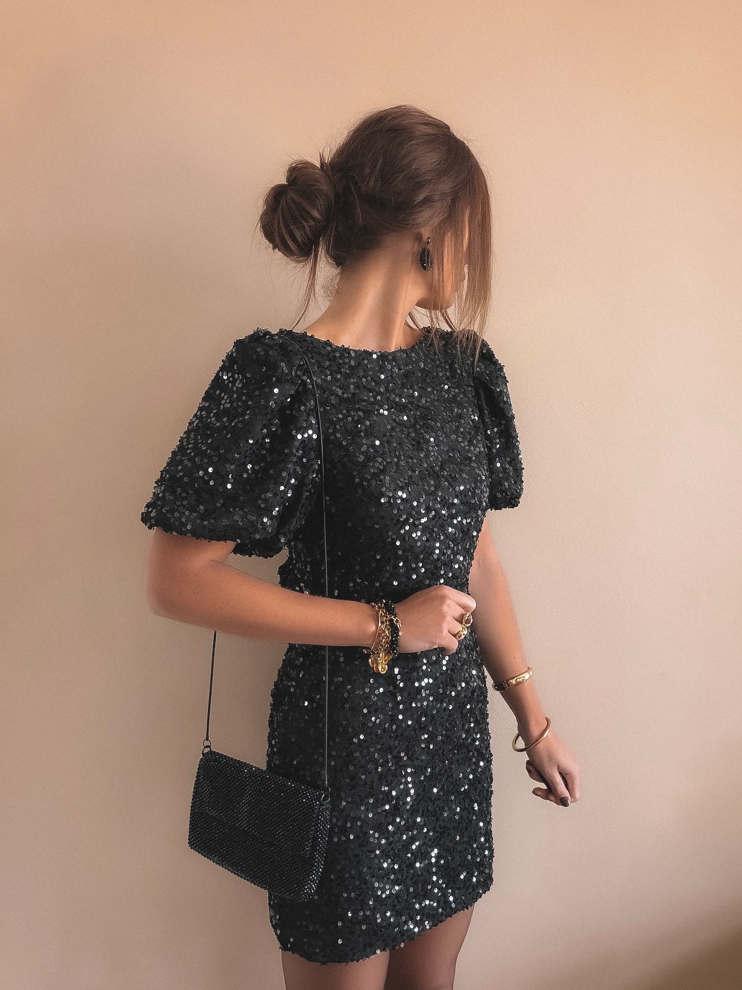 Robe Talia Dos Nu Noir