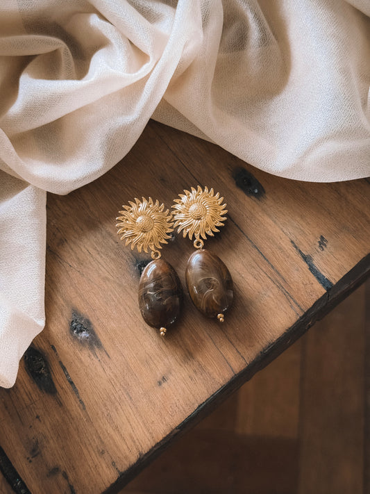 Boucles Solandra Marron