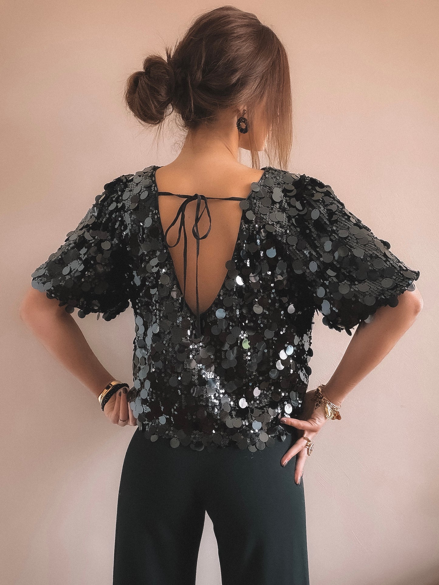 Top Neva Noir Dos nu