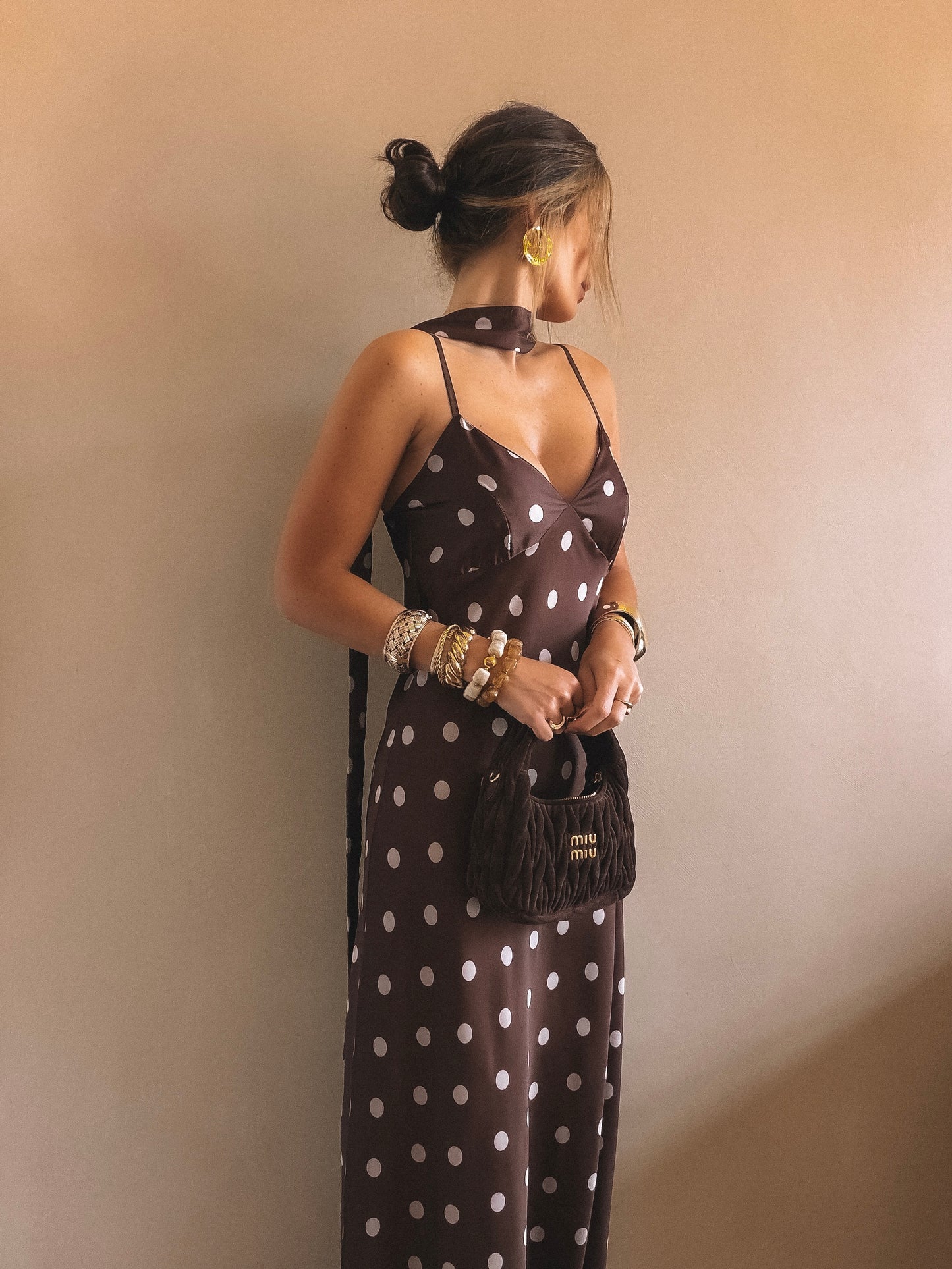 Robe Longue Victoria Marron