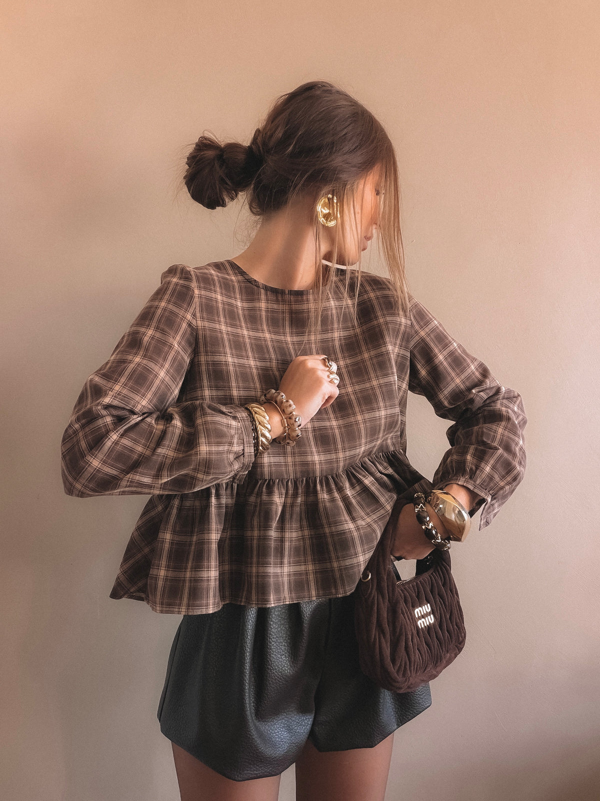 Blouse Isaure à Carreaux