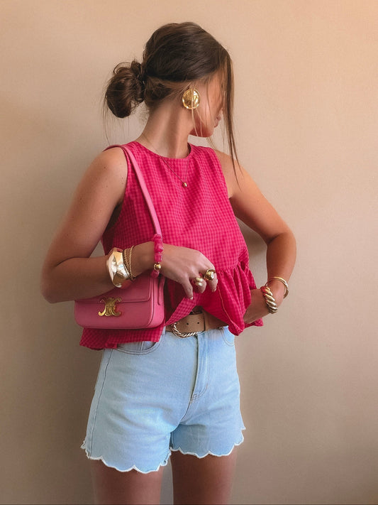 Top Giulia Rose Dos ouvert