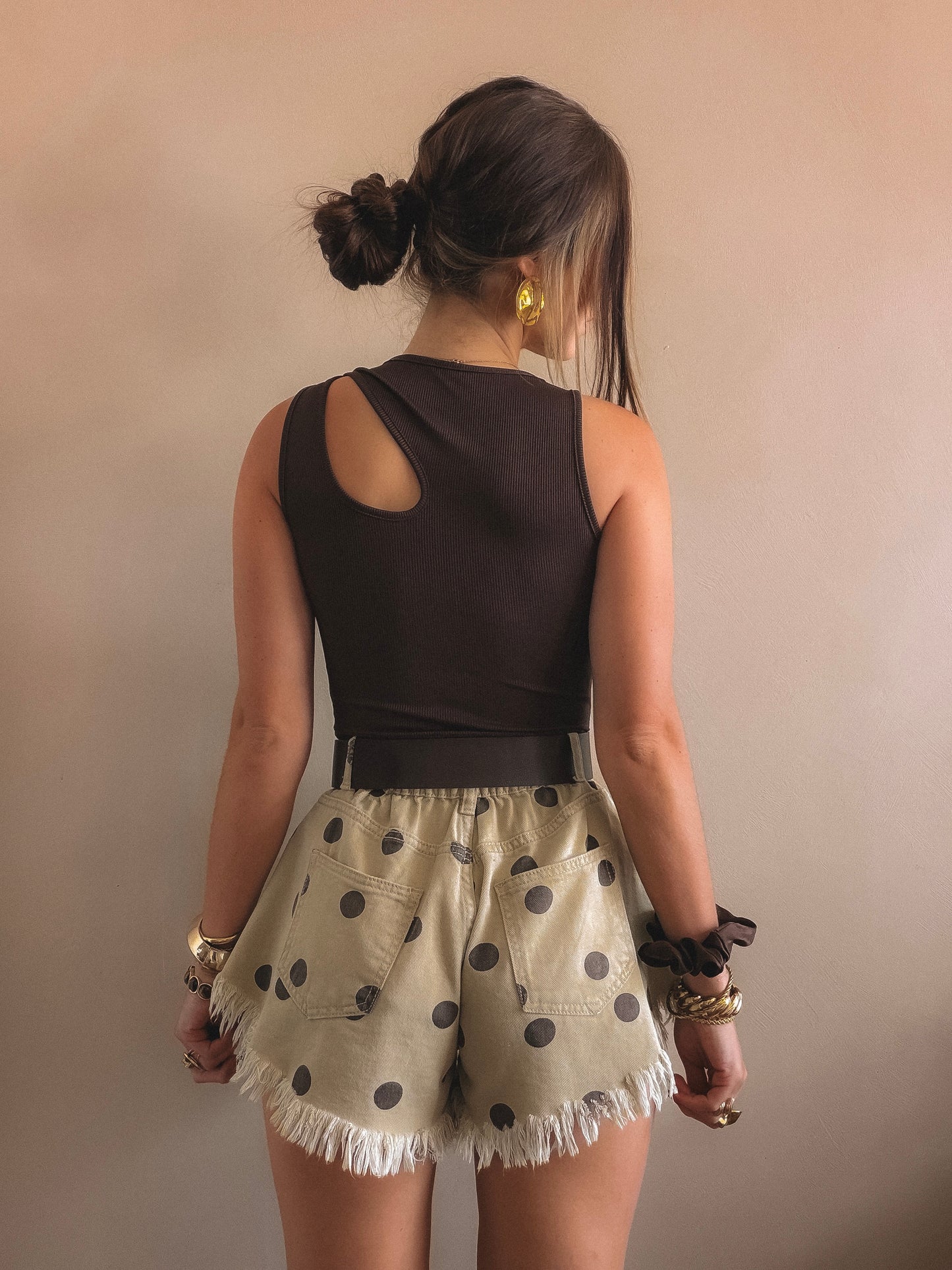 Short Capucine Taupe