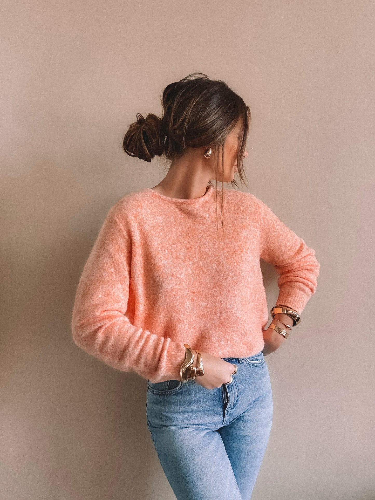 Pull Elma dos nu Corail